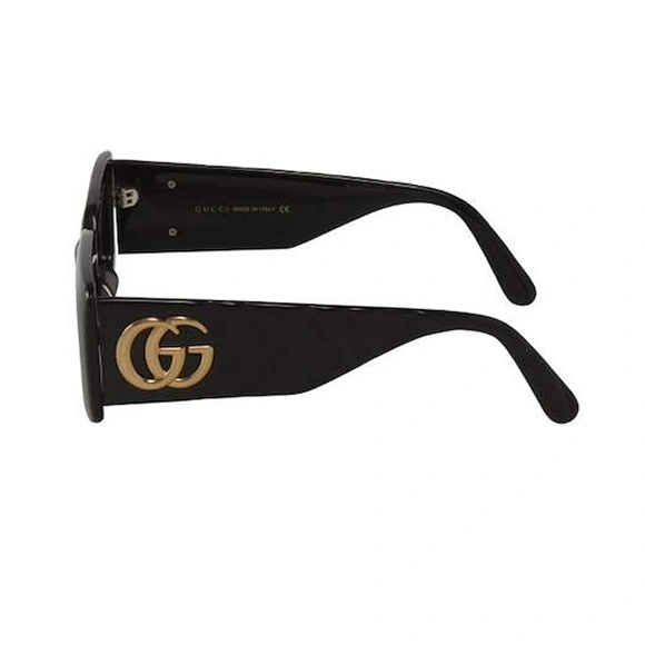 Gucci Gg0811S 001 Square Shape Negro Dorado Original - Image 3